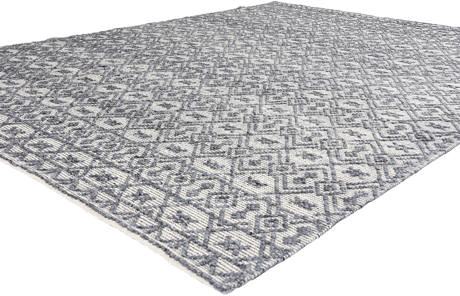 8 x 11 Moroccan Textured High-Low Kilim Rug 31030