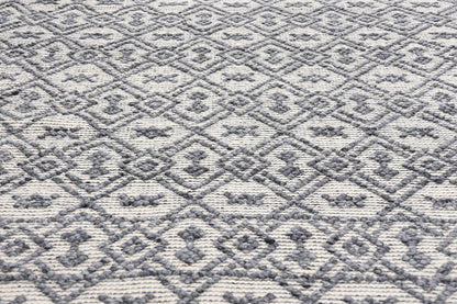 8 x 11 Moroccan Textured High-Low Kilim Rug 31030