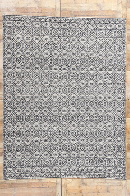 8 x 11 Moroccan Textured High-Low Kilim Rug 31030