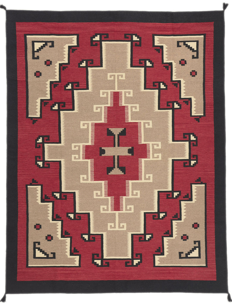 9 x 12 Southwest Modern Red Ganado Navajo-Style Rug 81025