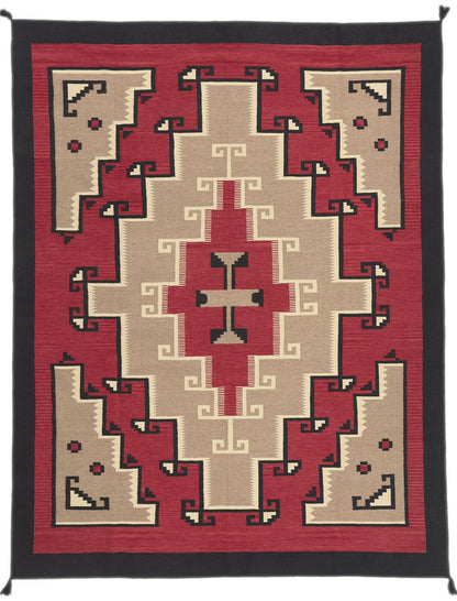 9 x 12 Southwest Modern Red Ganado Navajo-Style Rug 81025