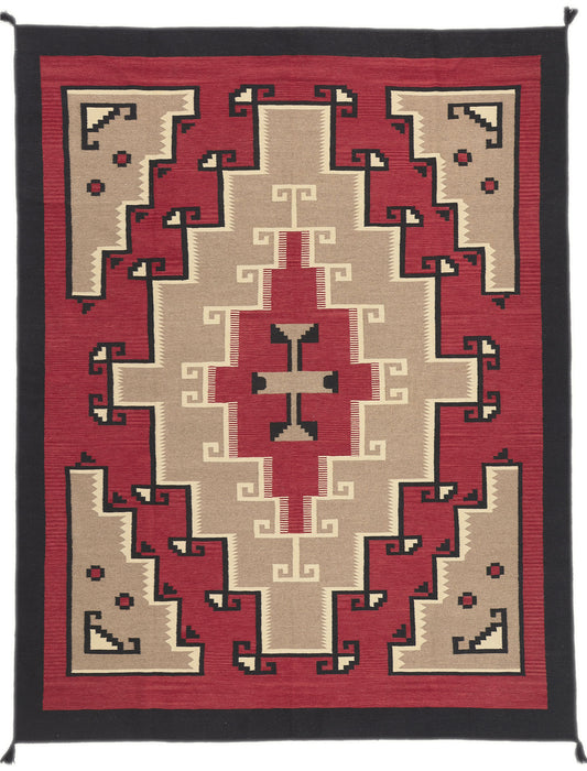 9 x 12 Southwest Modern Red Ganado Navajo-Style Rug 81025