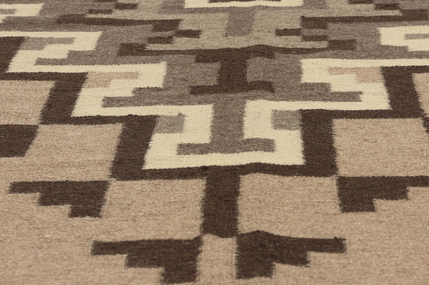 10 x 10 Southwest Modern Two Grey Hills Navajo-Style Rug 81039