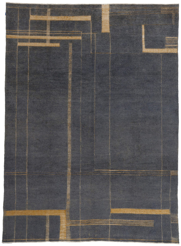 9 x 12 Modern Brutalist Moroccan High-Low Rug 81058