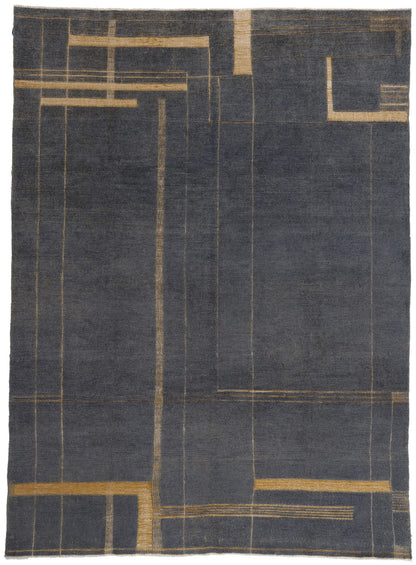 9 x 12 Modern Brutalist Moroccan High-Low Rug 81058