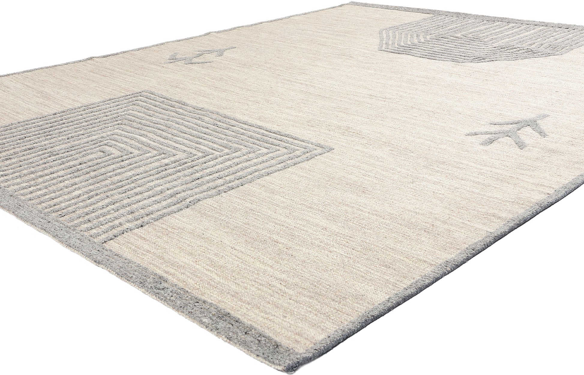 8 x 10 Modern Tribal Moroccan High-Low Rug 31258