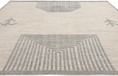 8 x 10 Modern Tribal Moroccan High-Low Rug 31258