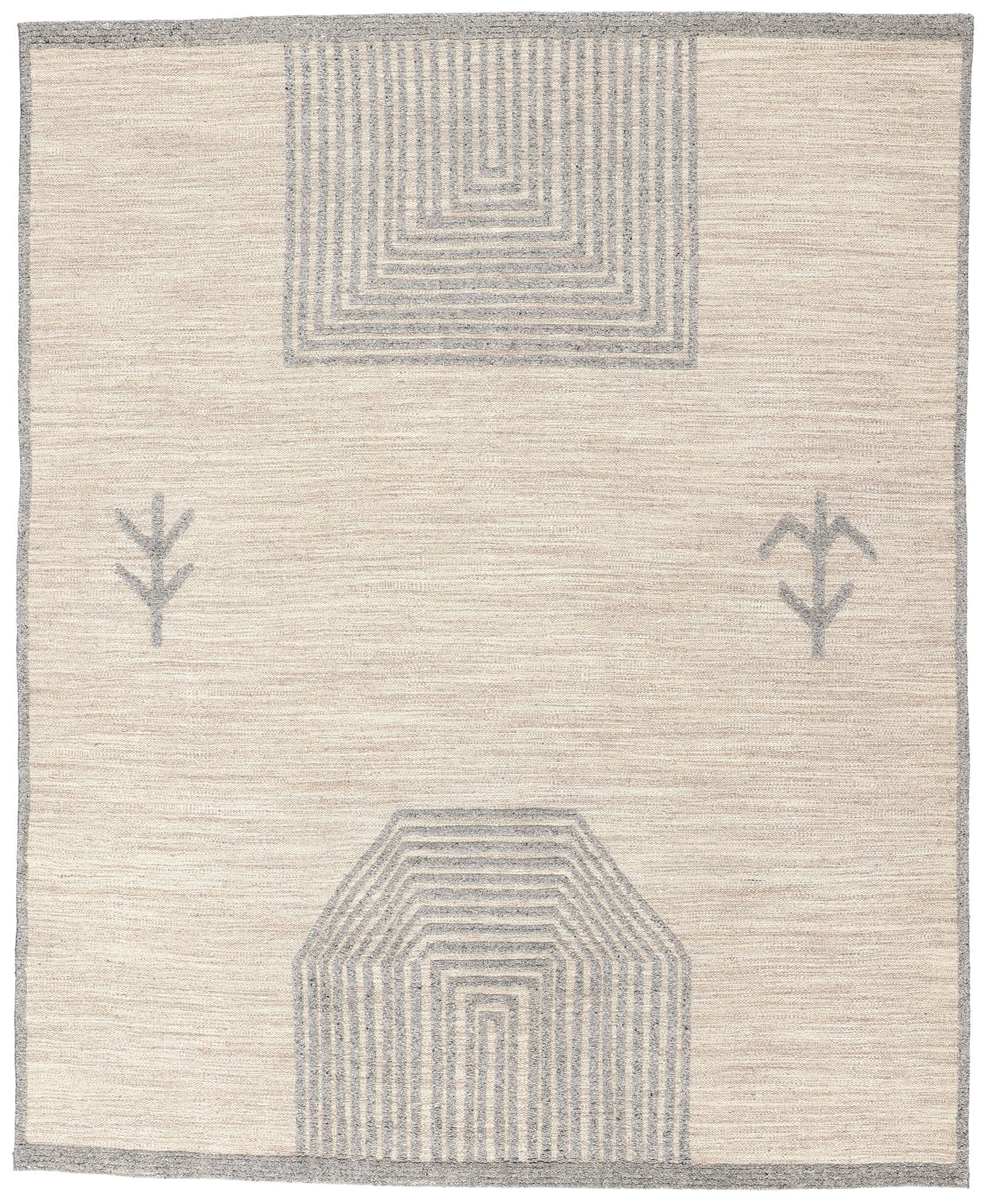 8 x 10 Modern Tribal Moroccan High-Low Rug 31258