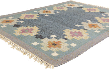 6 x 8 Ida Rydelius Vintage Swedish Rollakan Rug 78258