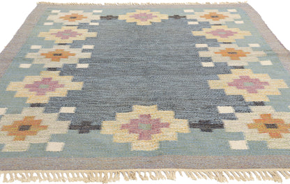 6 x 8 Ida Rydelius Vintage Swedish Rollakan Rug 78258