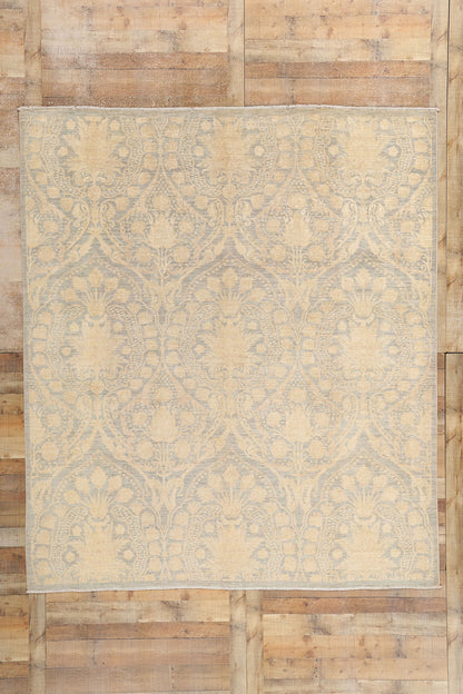 8 x 10 Transitional Ikat Damask Rug 80223
