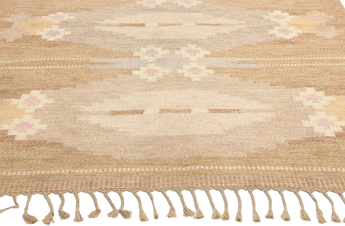 5 x 7 Ingegerd Silow Vintage Swedish Rollakan Rug 78256