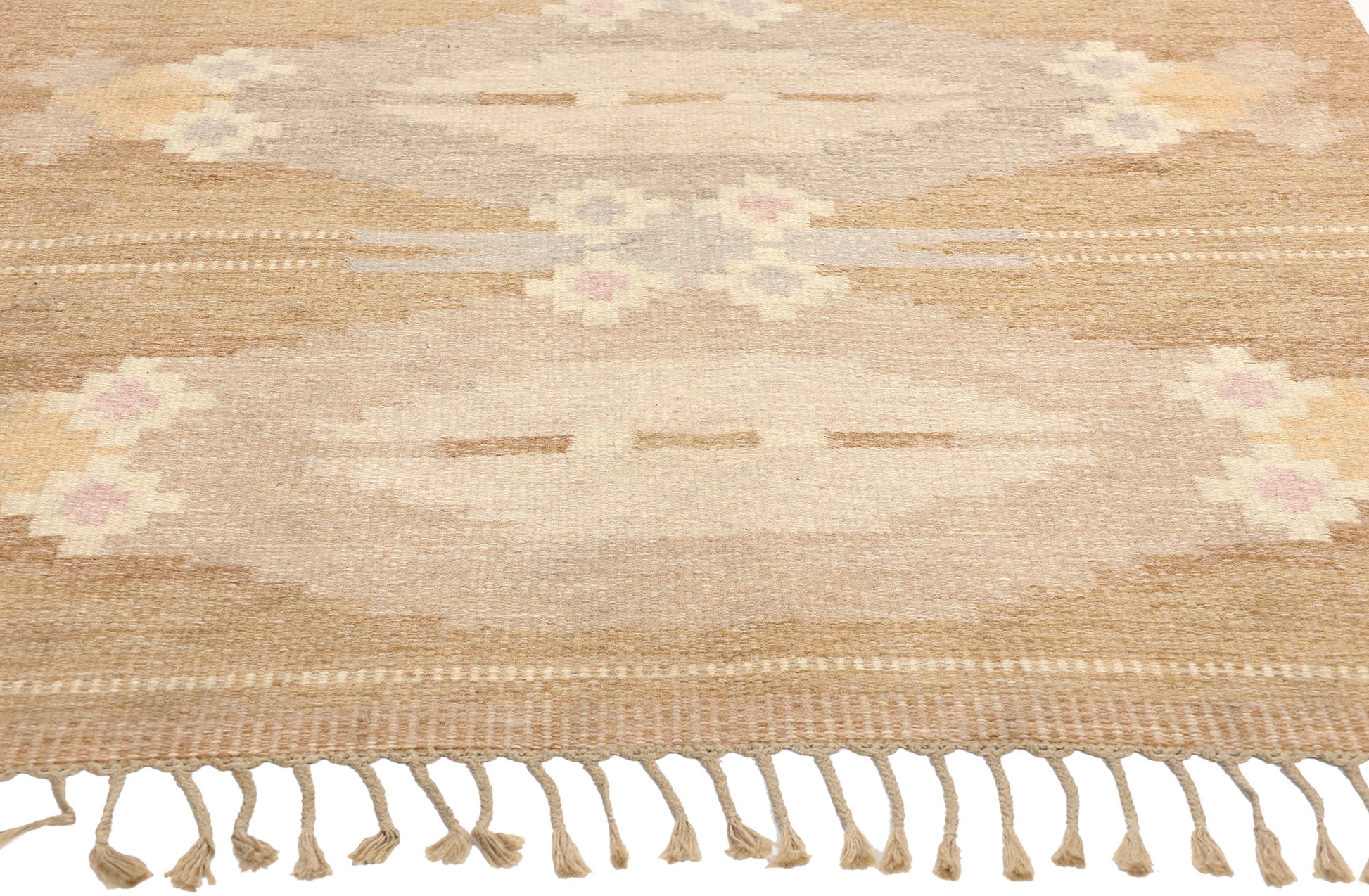 5 x 7 Ingegerd Silow Vintage Swedish Rollakan Rug 78256