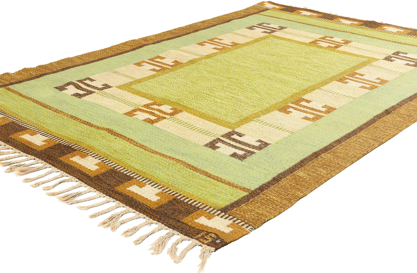 5 x 7 Ingegerd Silow Vintage Swedish Rollakan Rug 78252