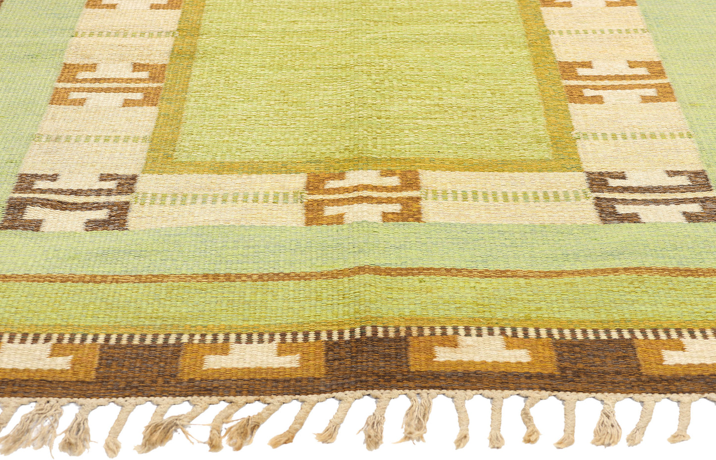 5 x 7 Ingegerd Silow Vintage Swedish Rollakan Rug 78252