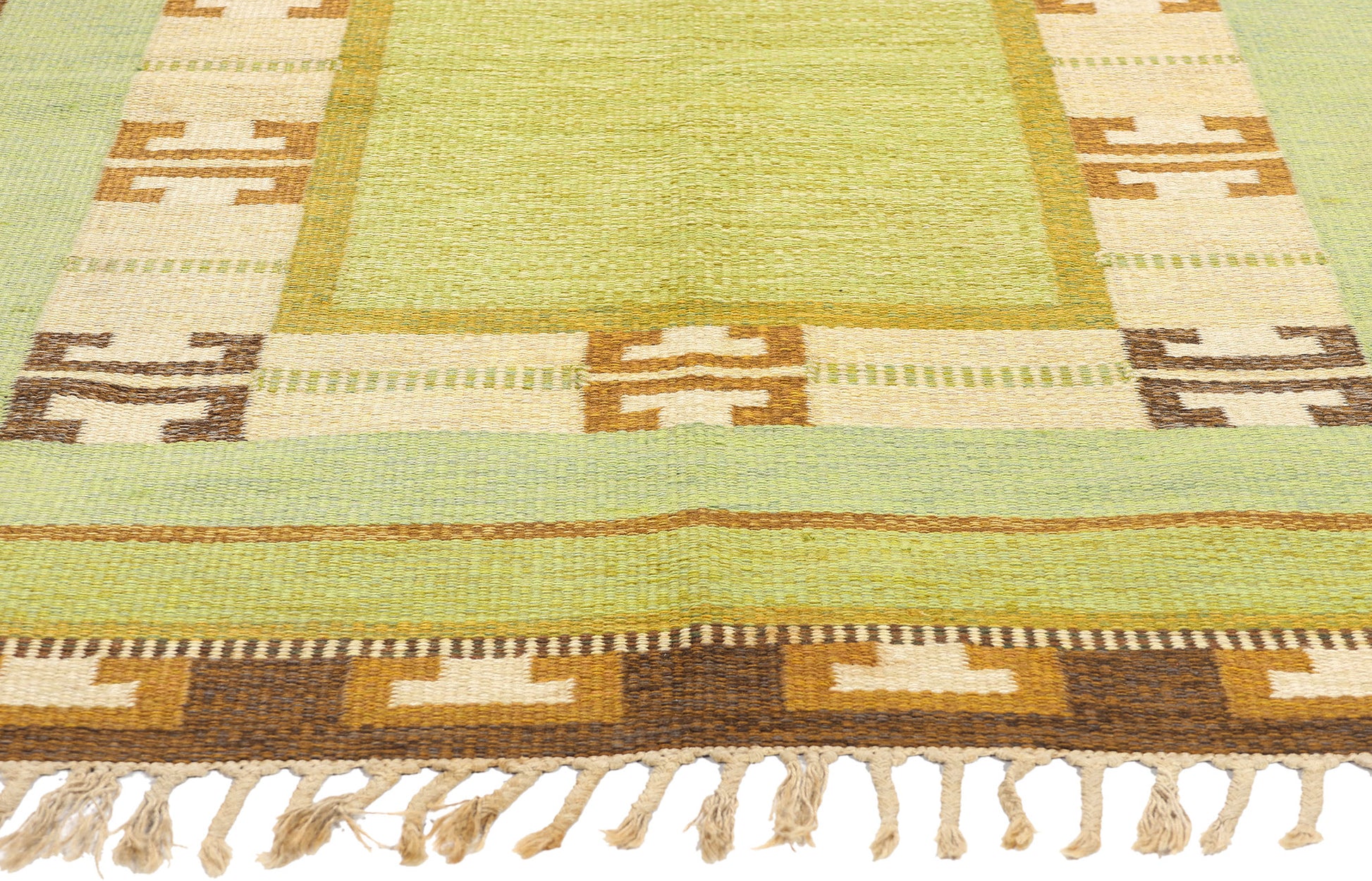 5 x 7 Ingegerd Silow Vintage Swedish Rollakan Rug 78252
