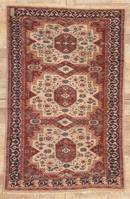 4 x 6 Vintage Pakistani Kazak Rug 78712