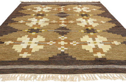 6 x 9 Kullaberg HLO Vintage Swedish Rollakan Rug 78834