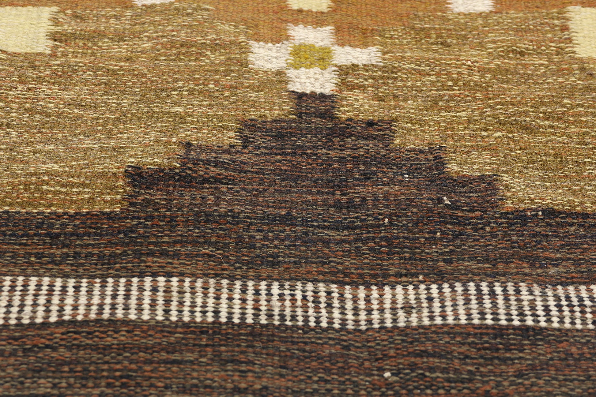 6 x 9 Kullaberg HLO Vintage Swedish Rollakan Rug 78834