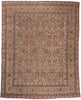 14 x 17 Antique Brown Persian Kermanshah Rug 74298