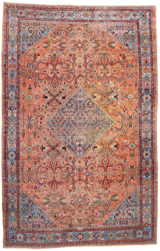 10 x 17 Antique Persian Sultanabad Rug 90020