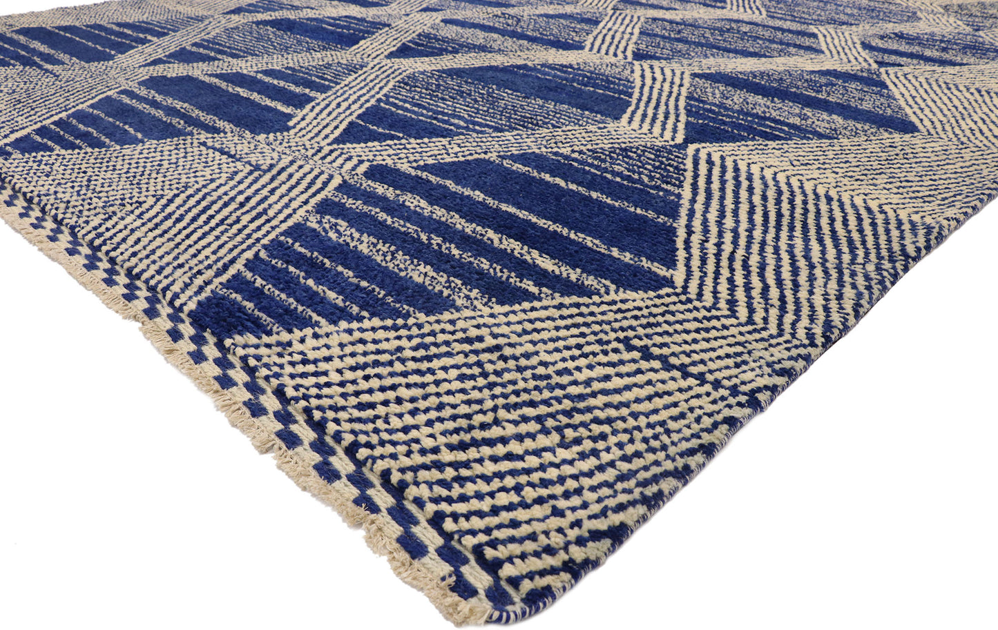 10 x 14 Large Blue Moroccan Rug 80563