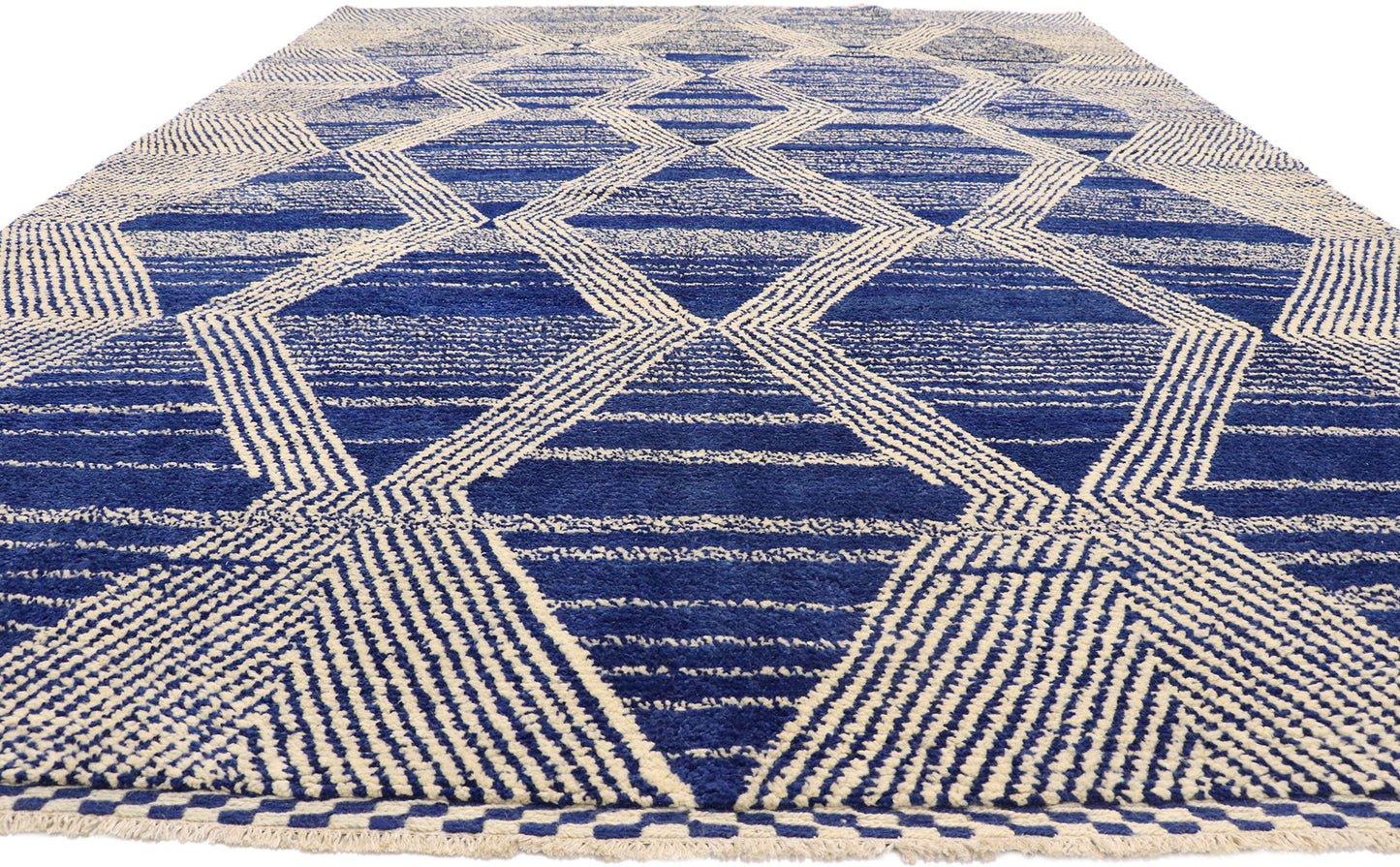 10 x 14 Large Blue Moroccan Rug 80563