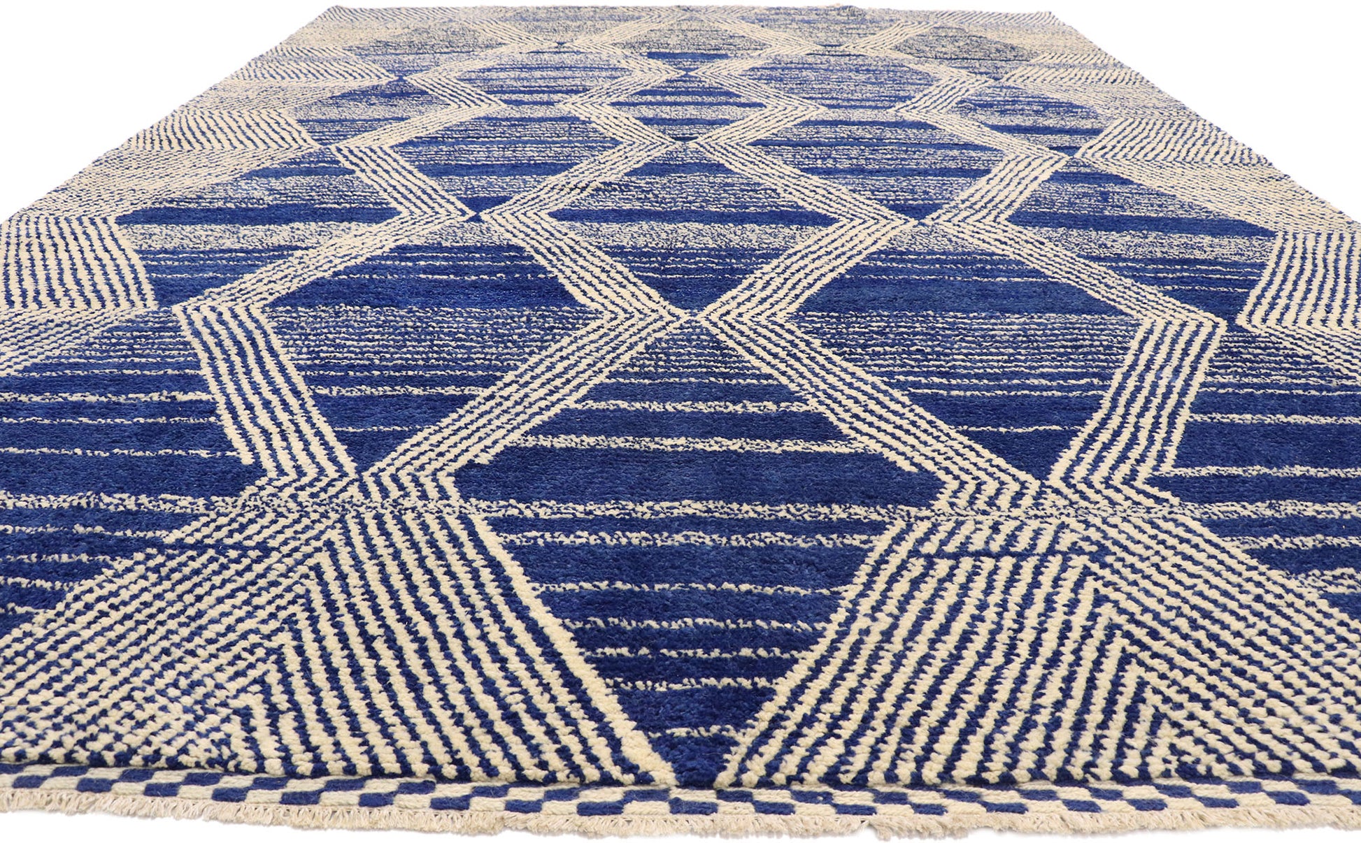 10 x 14 Large Blue Moroccan Rug 80563