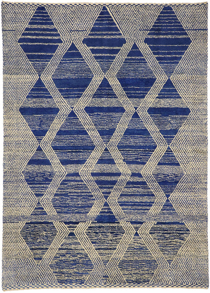 10 x 14 Large Blue Moroccan Rug 80563