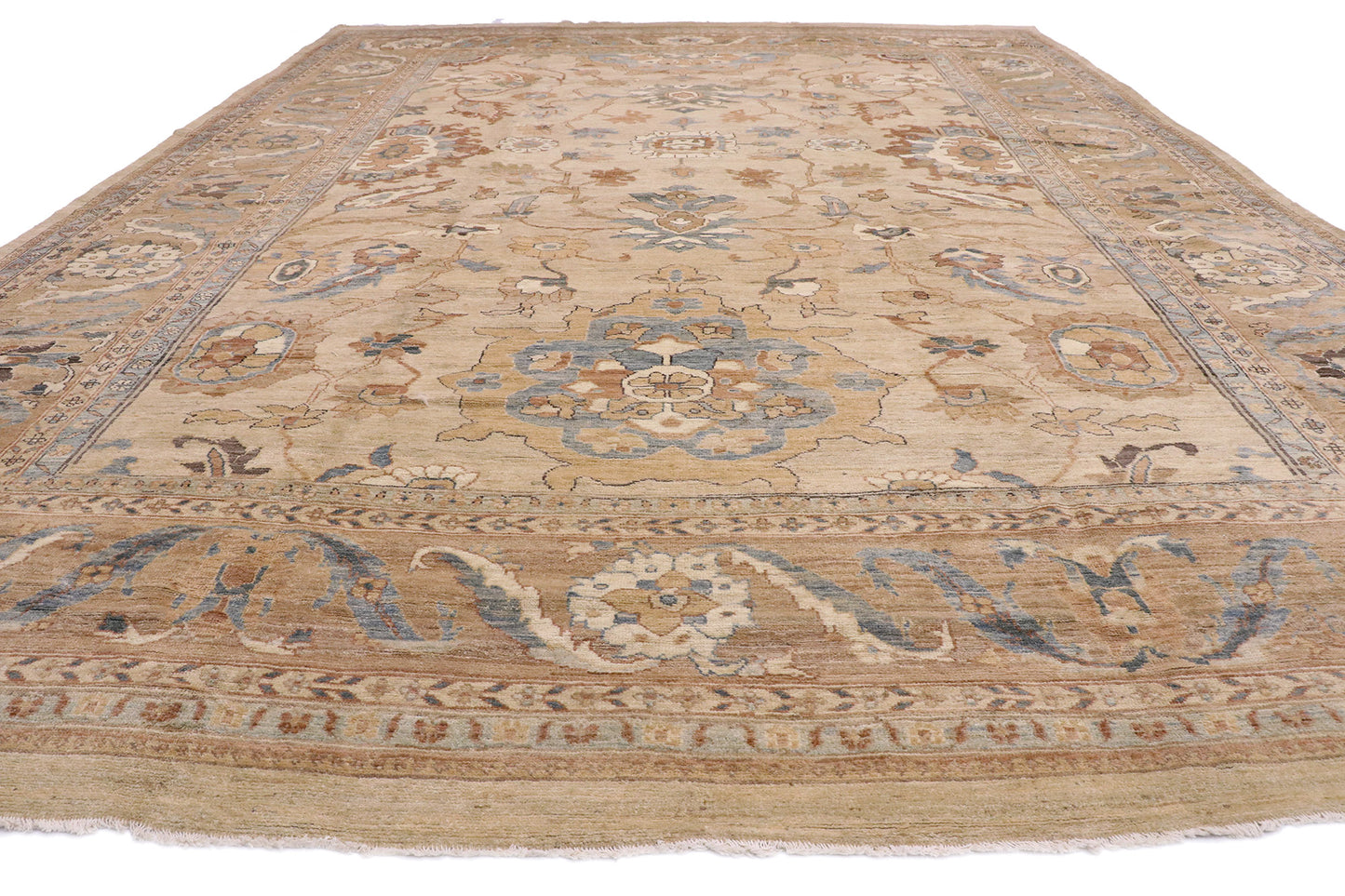 13 x 18 Organic Modern Persian Sultanabad Rug 76553