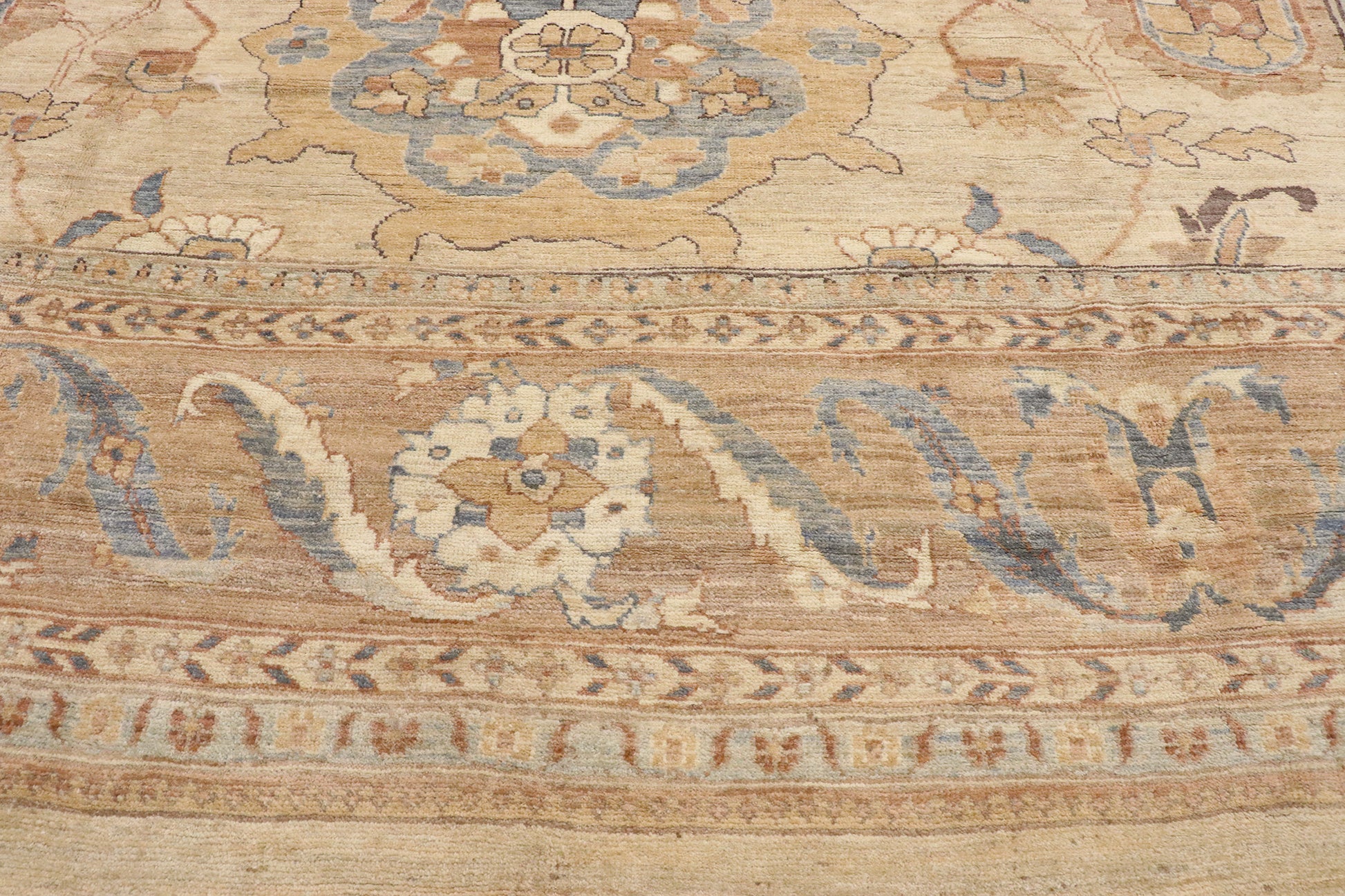 13 x 18 Organic Modern Persian Sultanabad Rug 76553