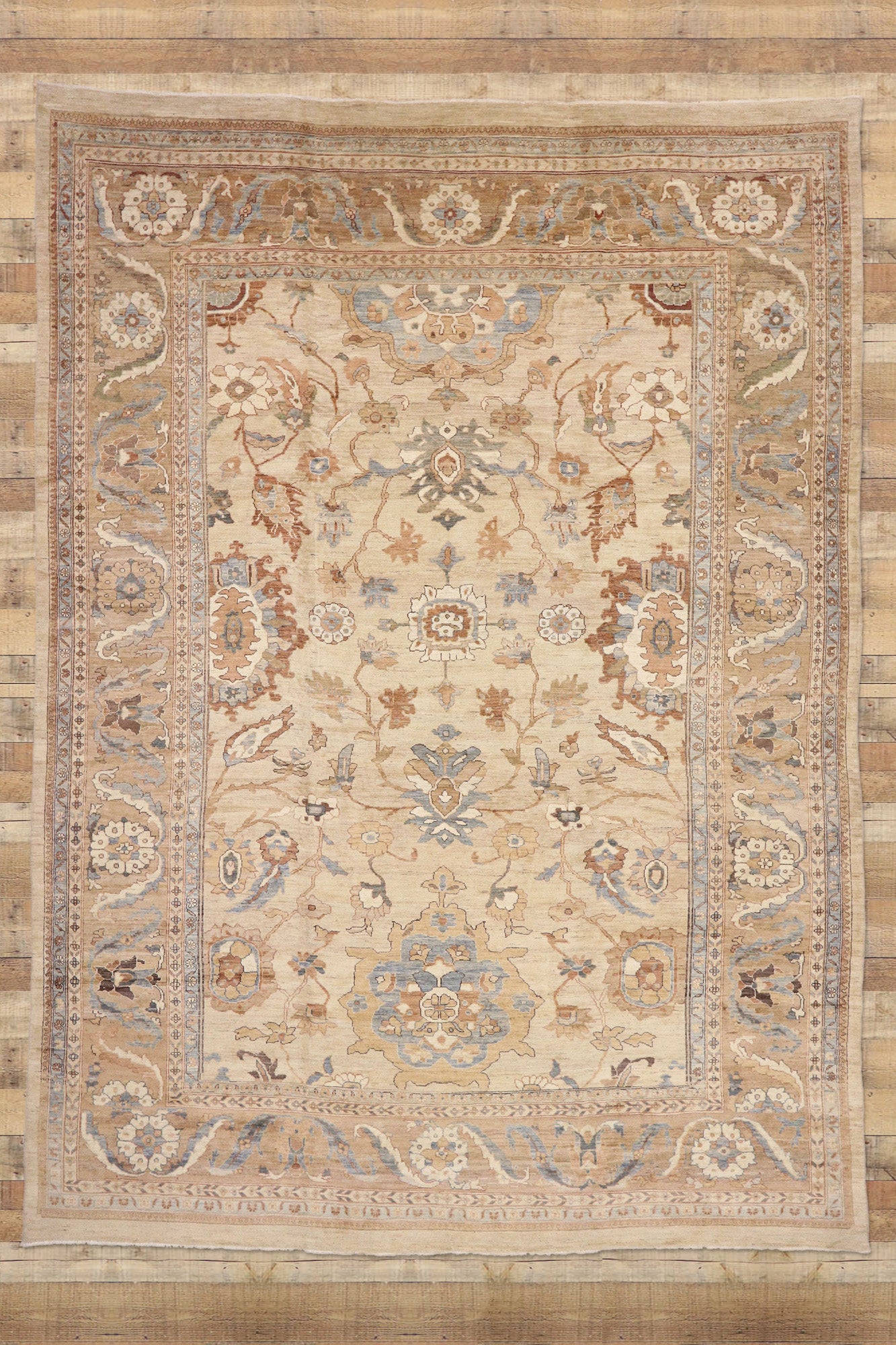 13 x 18 Organic Modern Persian Sultanabad Rug 76553