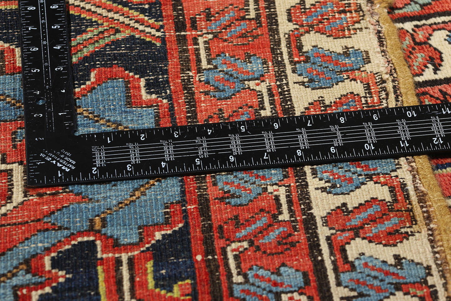 16 x 26 Antique Red Allover Persian Serapi Rug 78845