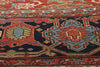 16 x 26 Antique Red Allover Persian Serapi Rug 78845