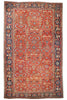 16 x 26 Antique Red Allover Persian Serapi Rug 78845