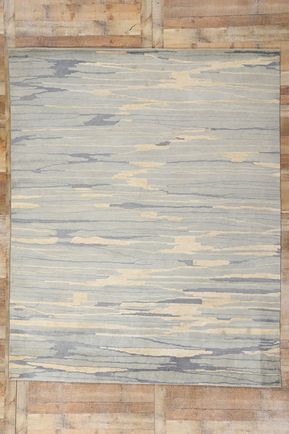 8 x 10 Contemporary Abstract Seaside Biophilic Rug 31145