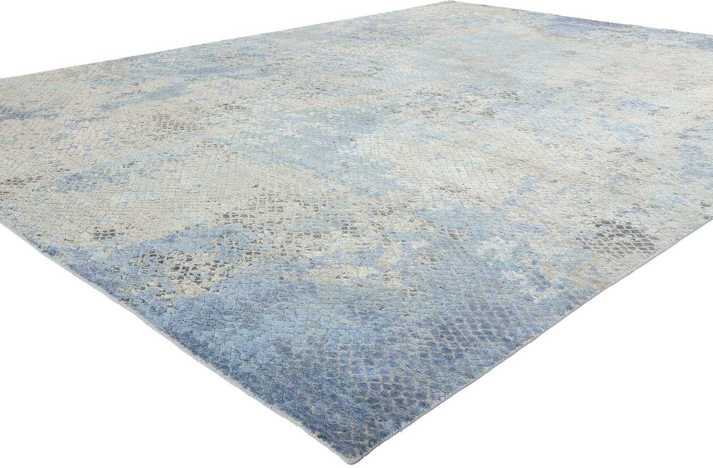 9 x 12 Contemporary Abstract Biophilic Design Rug 31058