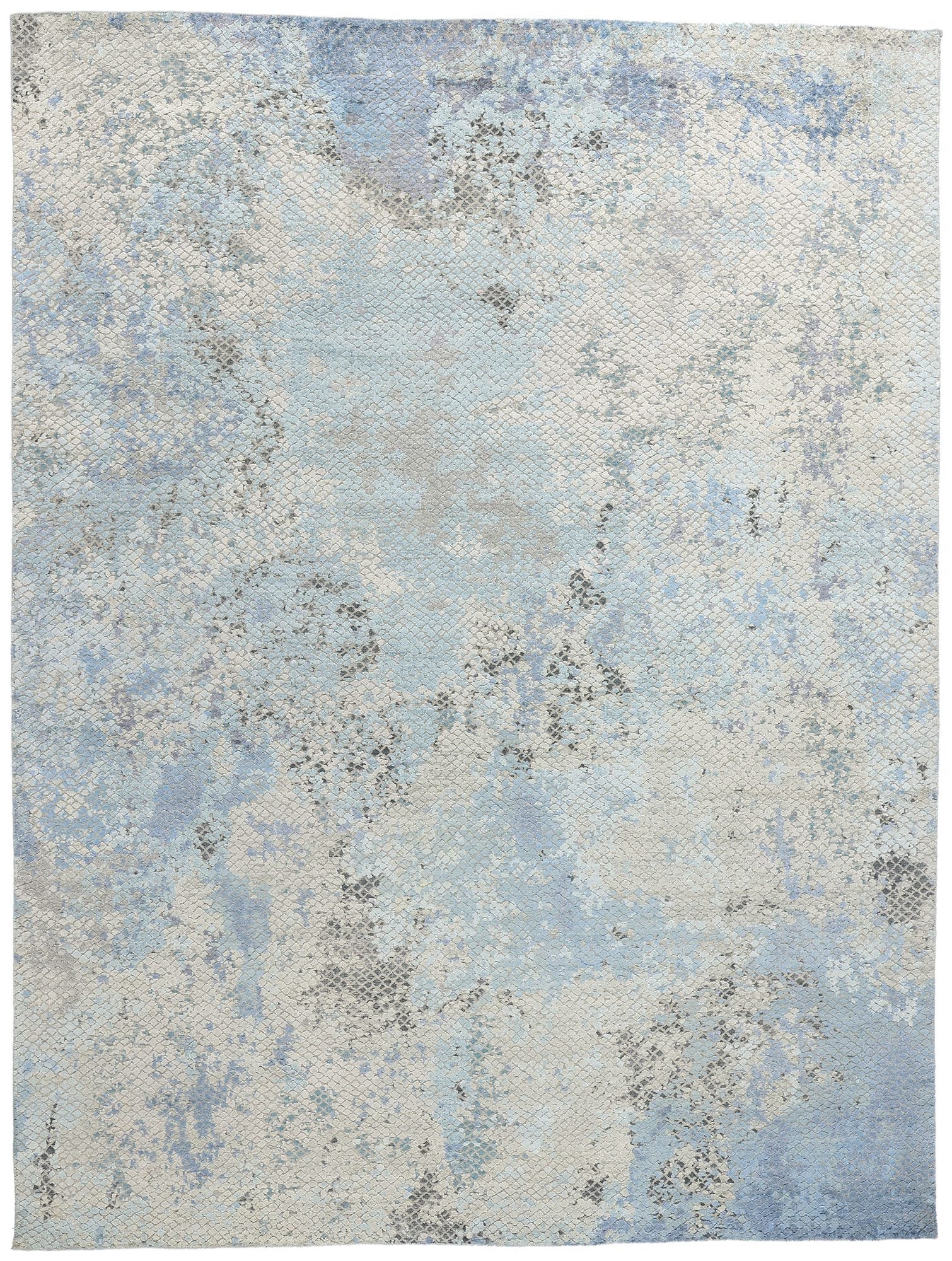9 x 12 Contemporary Abstract Biophilic Design Rug 31058