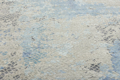 9 x 12 Contemporary Abstract Biophilic Design Rug 31058