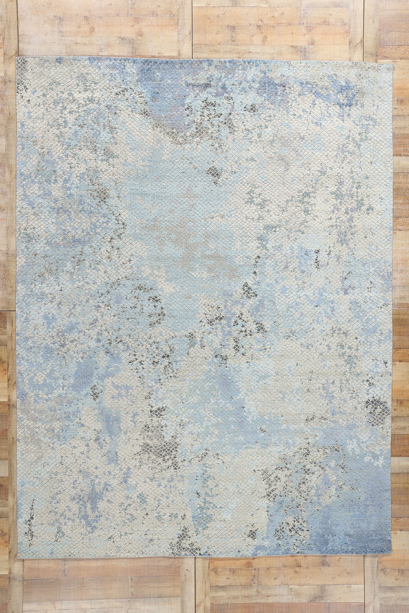 9 x 12 Contemporary Abstract Biophilic Design Rug 31058