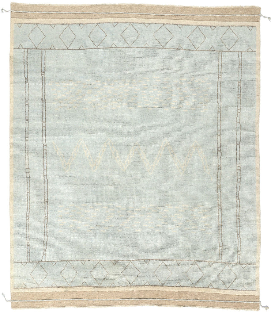 8 x 10 Light Blue Bohemian Moroccan Rug 31244