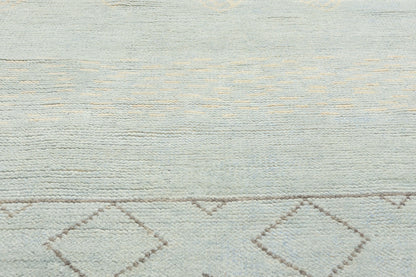 8 x 10 Light Blue Bohemian Moroccan Rug 31244