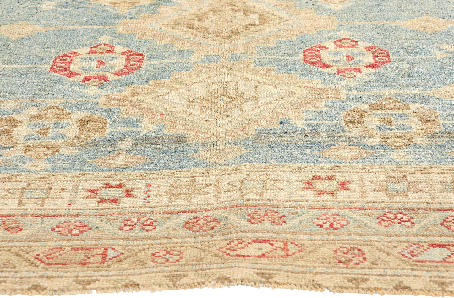 5 x 7 Antique Light Blue Persian Shiraz Rug 53770