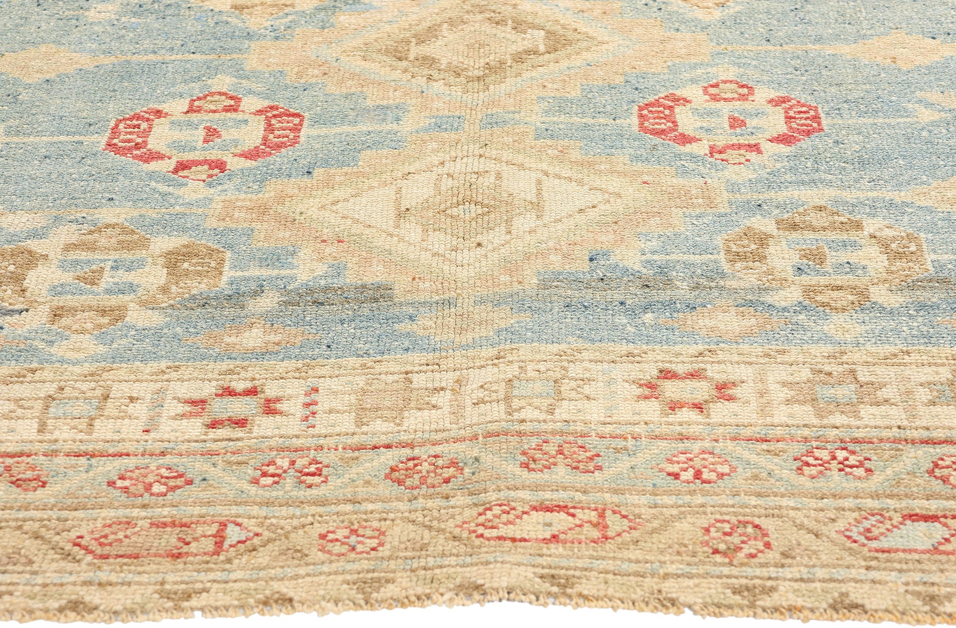 5 x 7 Antique Light Blue Persian Shiraz Rug 53770
