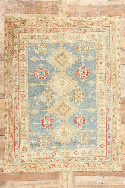 5 x 7 Antique Light Blue Persian Shiraz Rug 53770