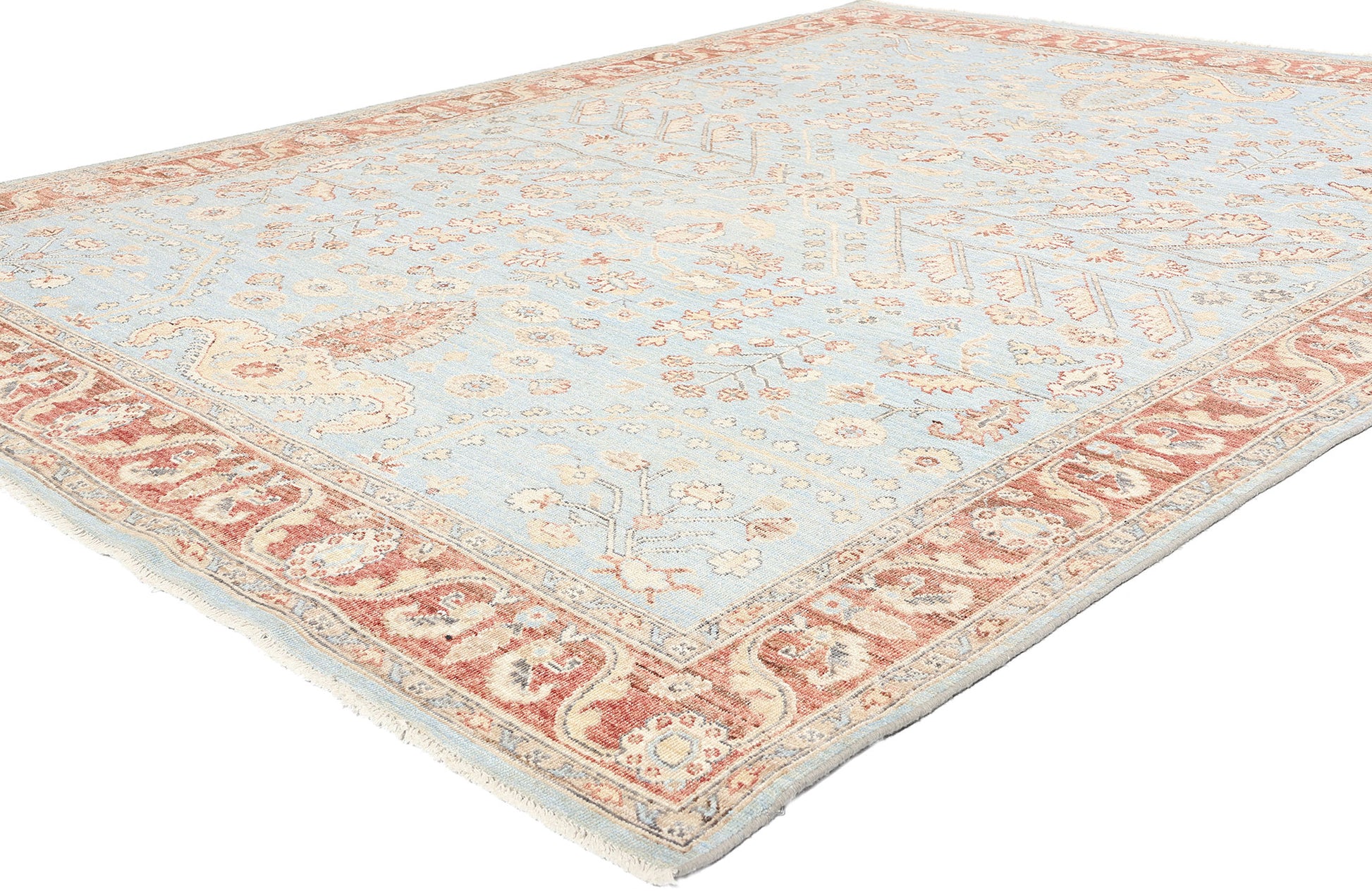 8 x 10 Modern Light Blue Sultanabad Rug 81114