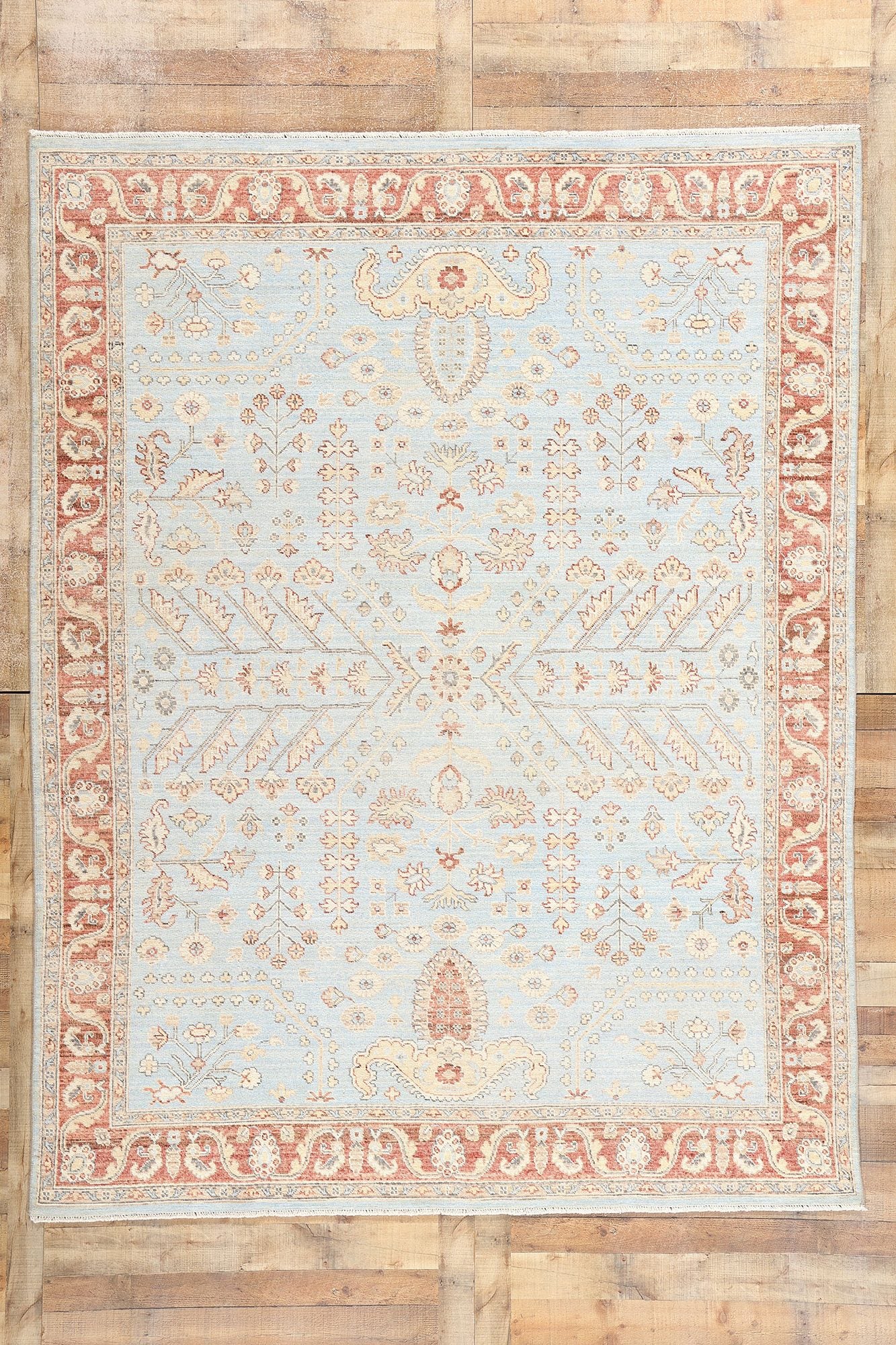 8 x 10 Modern Light Blue Sultanabad Rug 81114
