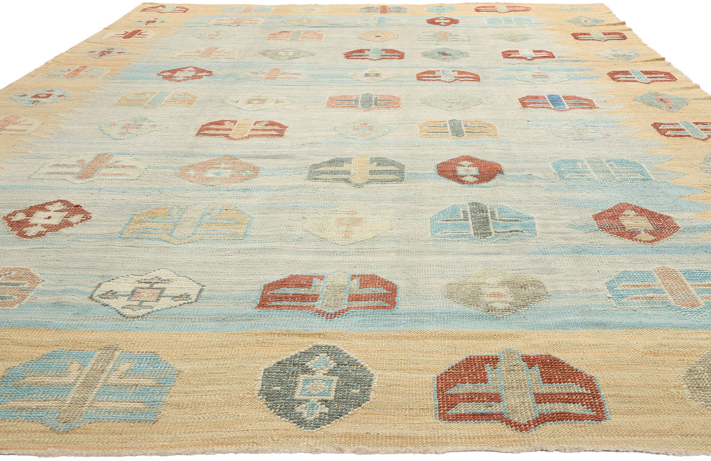 10 x 15 Turkish Kilim High-Low Rug 52209