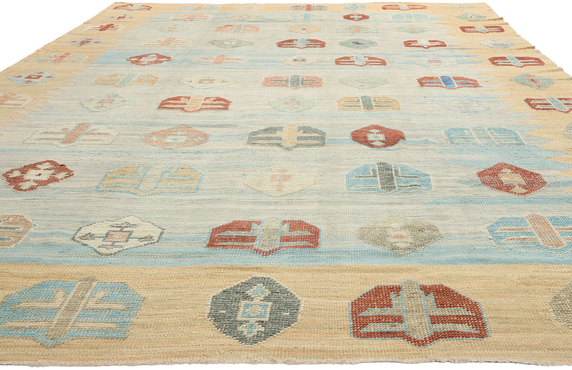 10 x 15 Turkish Kilim High-Low Rug 52209