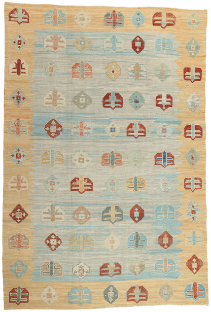 10 x 15 Turkish Kilim High-Low Rug 52209